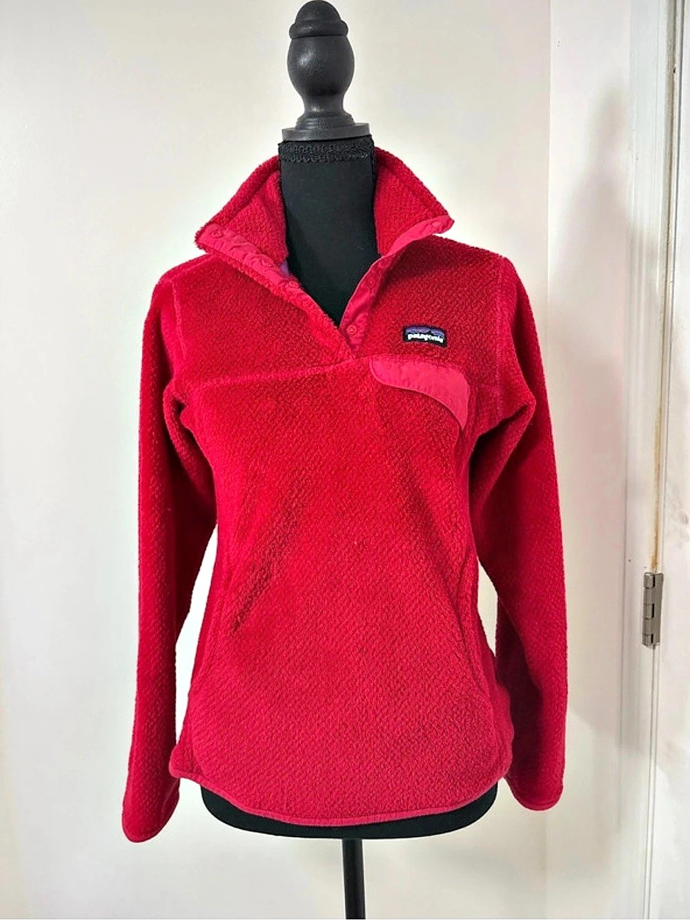 Patagonia Synchilla Snap-T Fleece Pullover in Red Size XS
